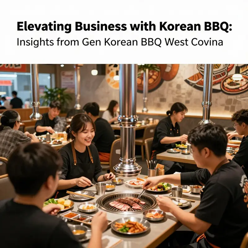 Employees at Gen Korean BBQ showcasing a collaborative work environment.