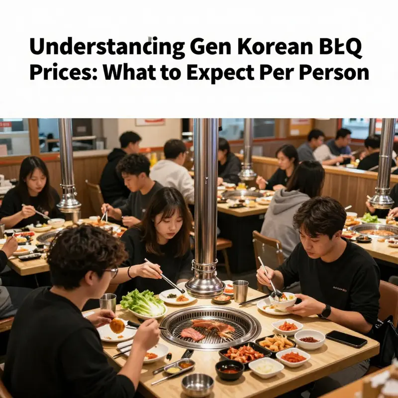 An illustrative representation of the all-you-can-eat offerings at Gen Korean BBQ showcasing the variety available.