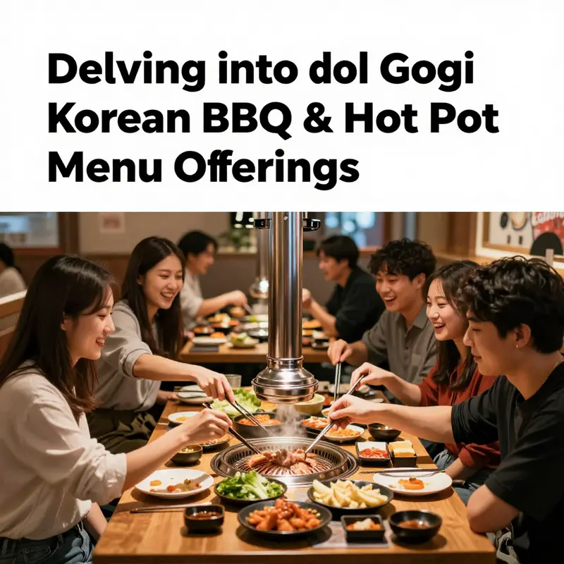 An overview of the diverse menu offerings at Gogi Korean BBQ & Hot Pot, featuring an array of traditional and innovative dishes.