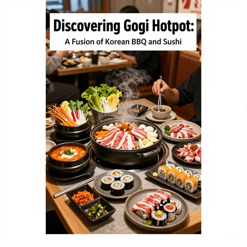 A selection of delicious dishes from Gogi Hotpot, highlighting the variety in their menu.