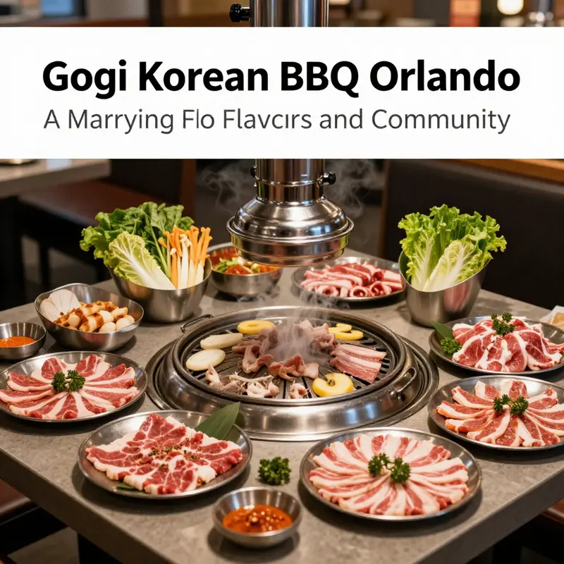 A spread of delicious ingredients at Gogi Korean BBQ, highlighting the fusion of BBQ and hot pot.