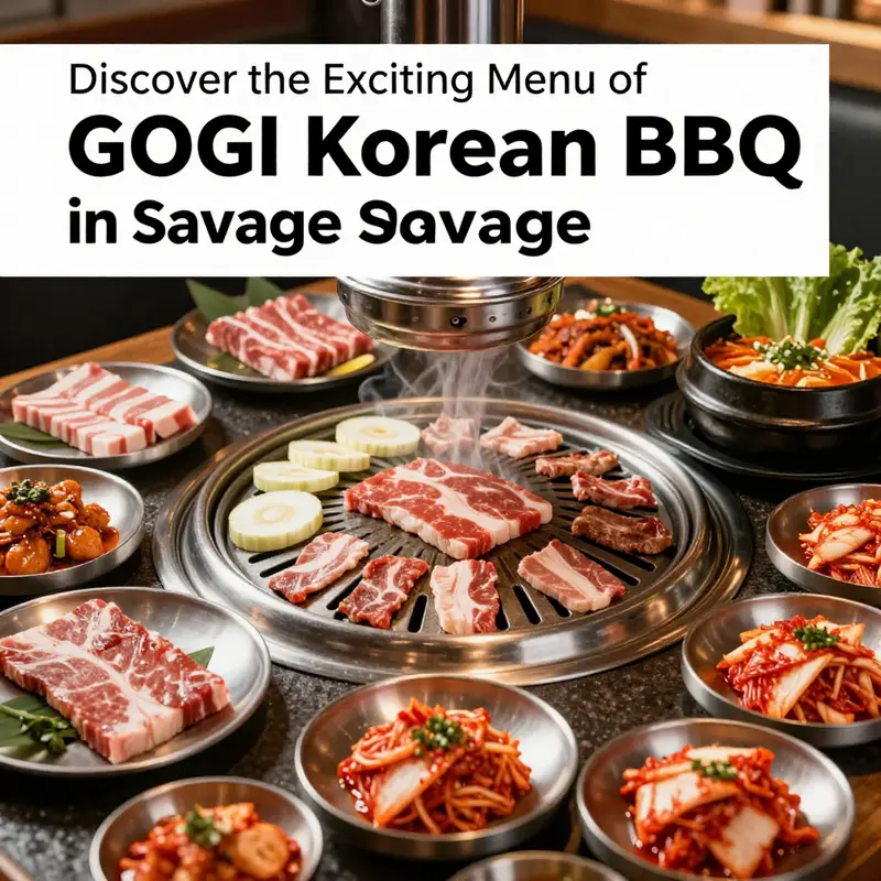 An array of Korean BBQ dishes showcasing the diverse options available at GOGI Korean BBQ.