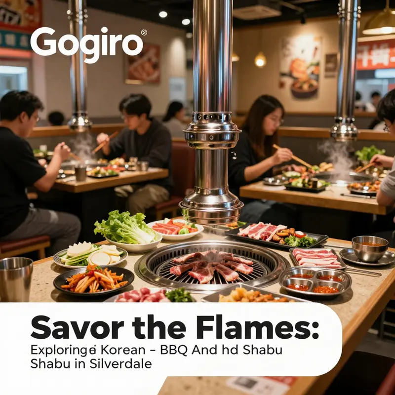 Inside Gogiro Korean BBQ & Shabu, where every table tells a story through the rich flavors of grilling and communal dining.