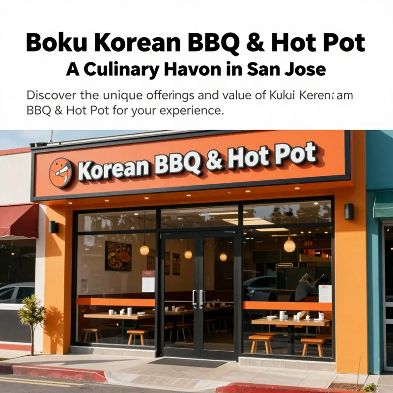 Exterior view of Goku Korean BBQ & Hot Pot, highlighting the restaurant entrance and sunny ambiance.