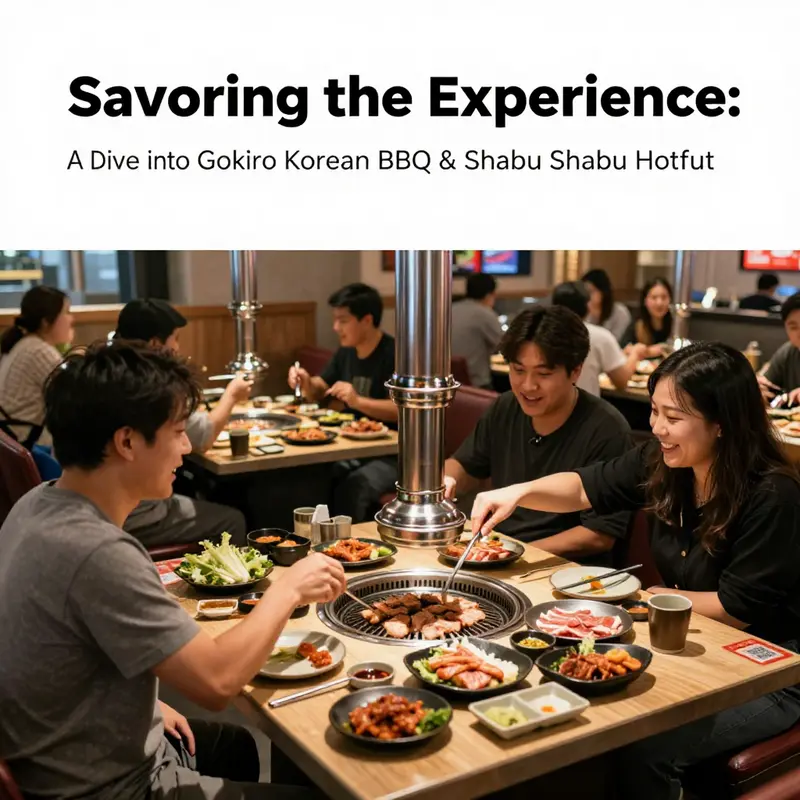 The warm and lively atmosphere at Goku Korean BBQ & Hot Pot, where diners enjoy a unique grilling and hot pot experience.