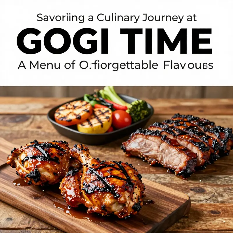 An enticing array of Filipino dishes showcasing the culinary heritage reflected in GOGI TIME’s menu.