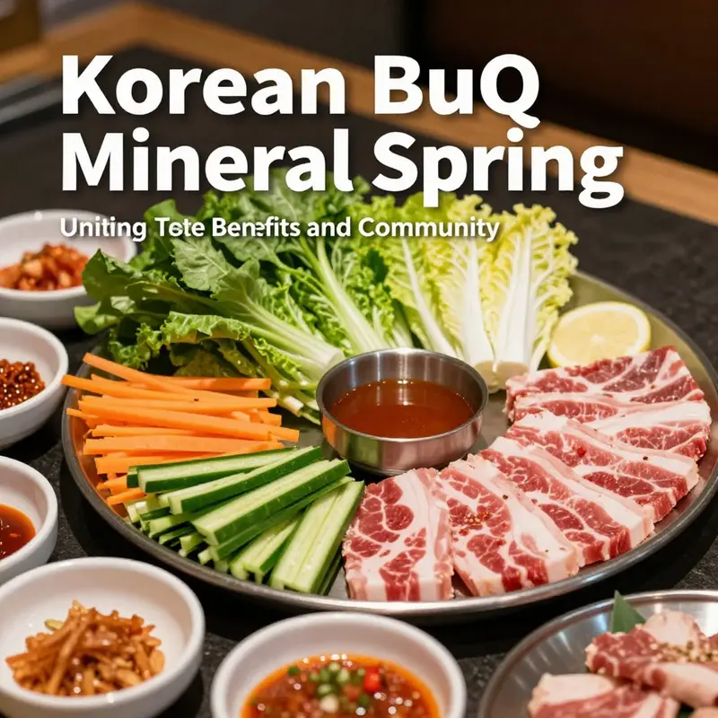 The communal dining experience at Korean BBQ Mineral Spring emphasizes shared meals and lively interactions.