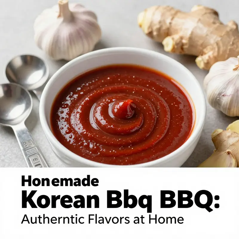 A picturesque display of essential ingredients for authentic Korean BBQ, highlighting the vibrant colors and textures.