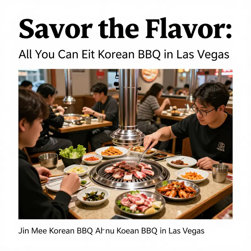 A delicious all-you-can-eat spread from 888 Korean BBQ in Las Vegas.