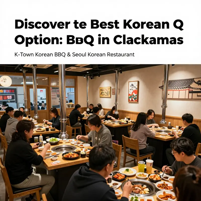 A vibrant dining setup at Aji Tram Restaurant, highlighting the interactive Korean BBQ experience.