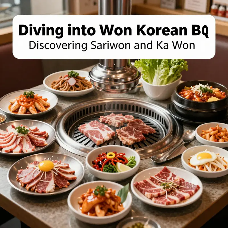 The inviting interior of Sariwon Korean BBQ, ideal for communal dining and authentic experiences.