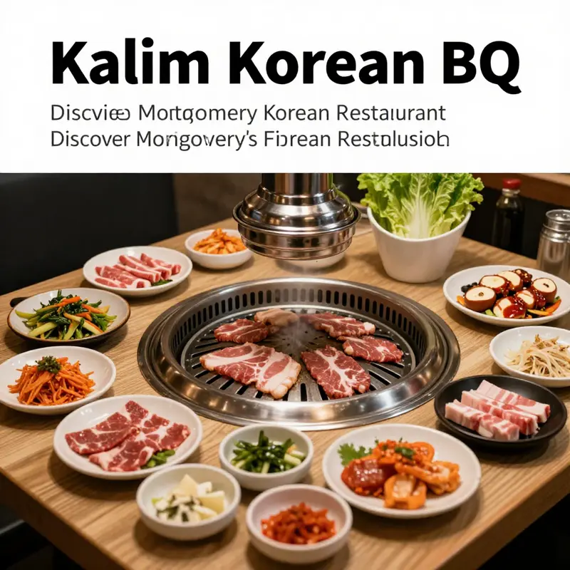 Diners enjoy a vibrant selection of dishes at Kalim Korean BBQ, one of Montgomery’s top dining spots.