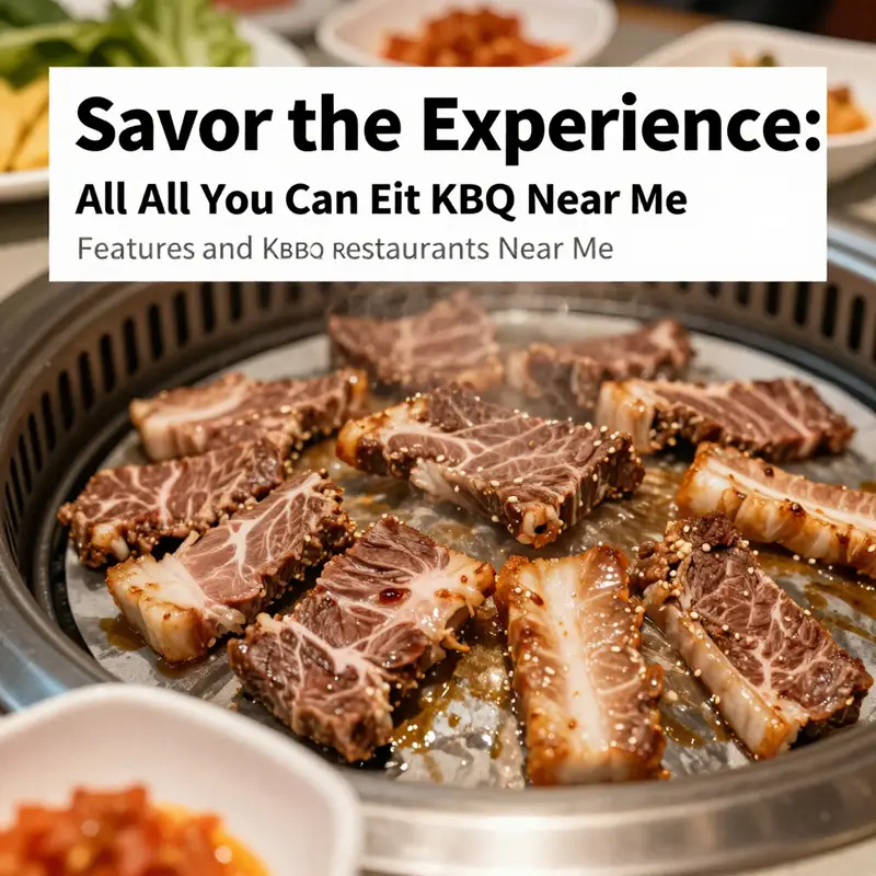 A vibrant array of Korean BBQ offerings, showcasing the delightful options available at popular restaurants.