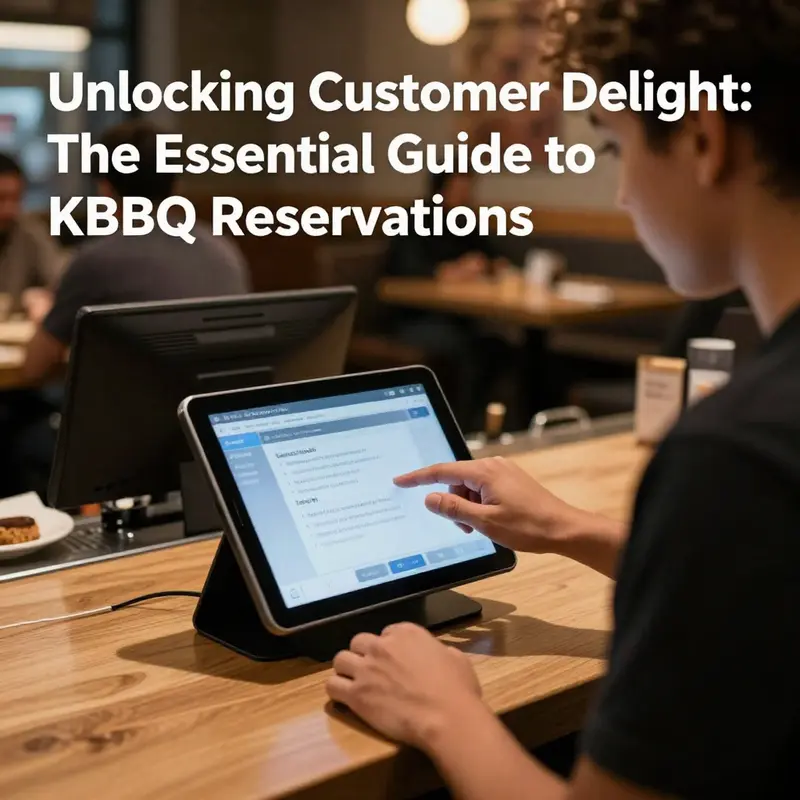 A digital interface for managing KBBQ reservations, highlighting its role in enhancing operational efficiency.