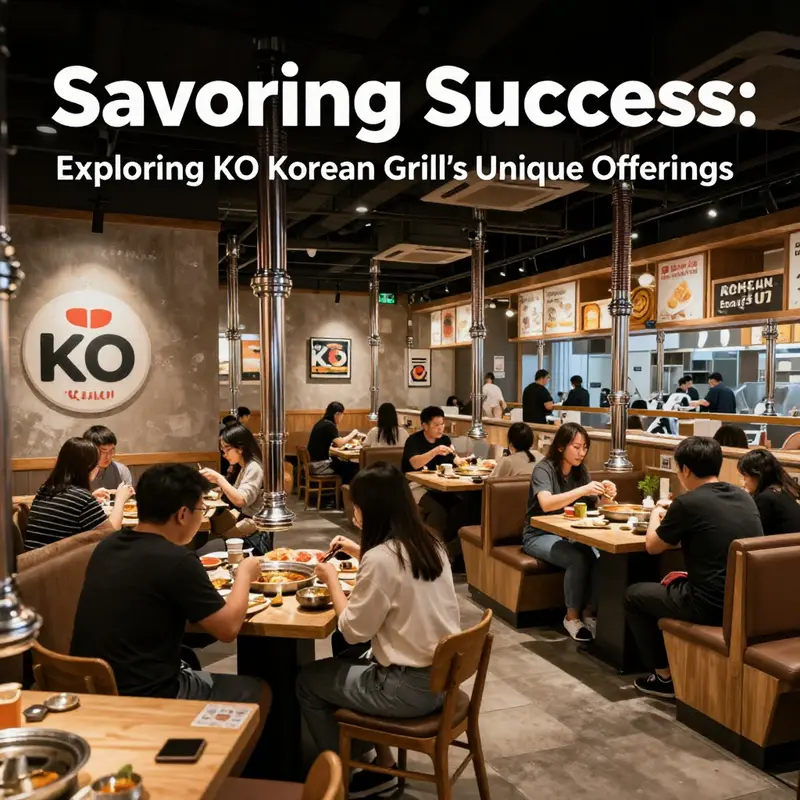 An enticing array of traditional and fusion dishes available at KO KOREAN GRILL, showcasing the restaurant’s unique offerings.
