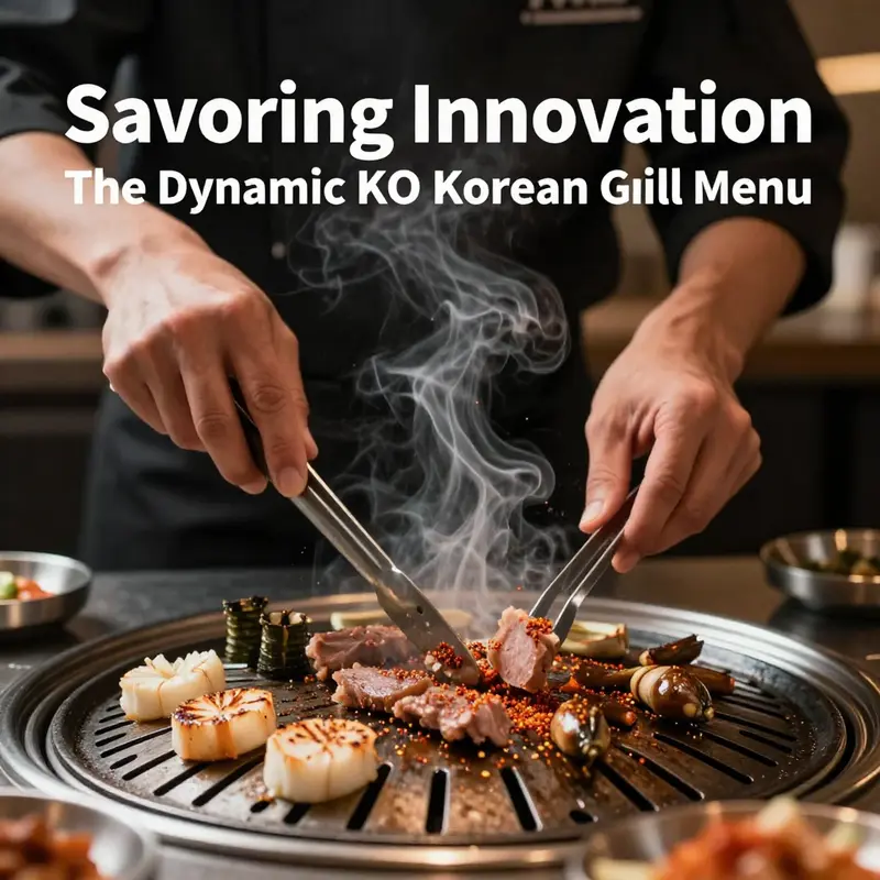 A selection of popular dishes from KO Korean Grill, highlighting the restaurant’s blend of Korean and American flavors.