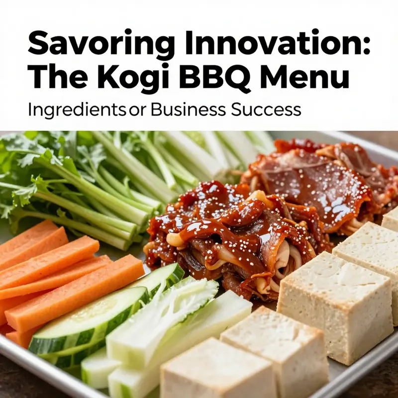 A delightful array of Kogi BBQ’s signature dishes showcasing the innovation in their menu.