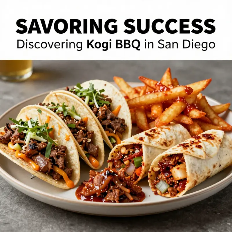 Kogi BBQ’s main location in San Diego, bustling with energy and diners enjoying modern Korean-Mexican fusion dishes.