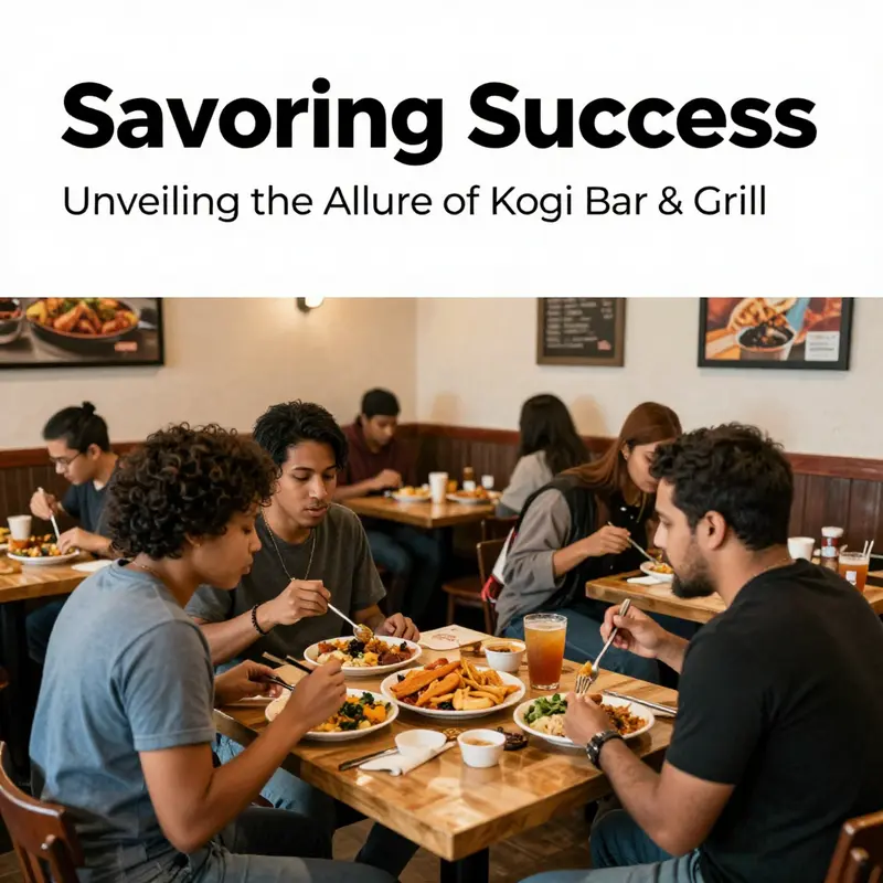 A vibrant array of sushi and Korean dishes exemplifying Kogi Bar & Grill’s culinary diversity.