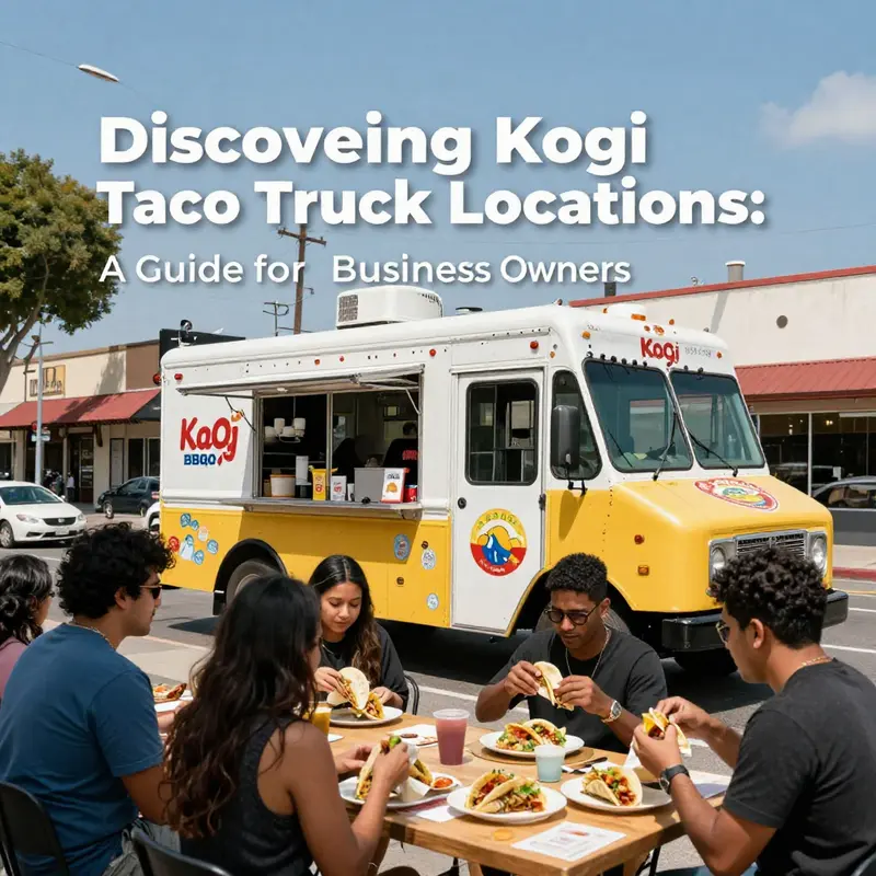 Kogi BBQ Truck stationed at Grand Avenue, an epicenter of urban dining in Los Angeles.