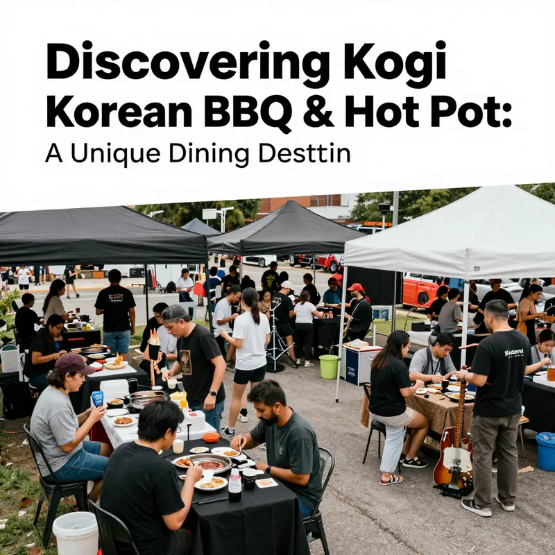 Guests enjoying a vibrant dining experience at Kogi Korean BBQ & Hot Pot.