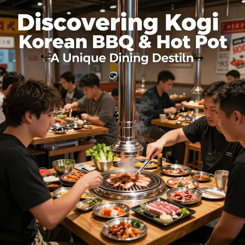 Guests enjoying a vibrant dining experience at Kogi Korean BBQ & Hot Pot.