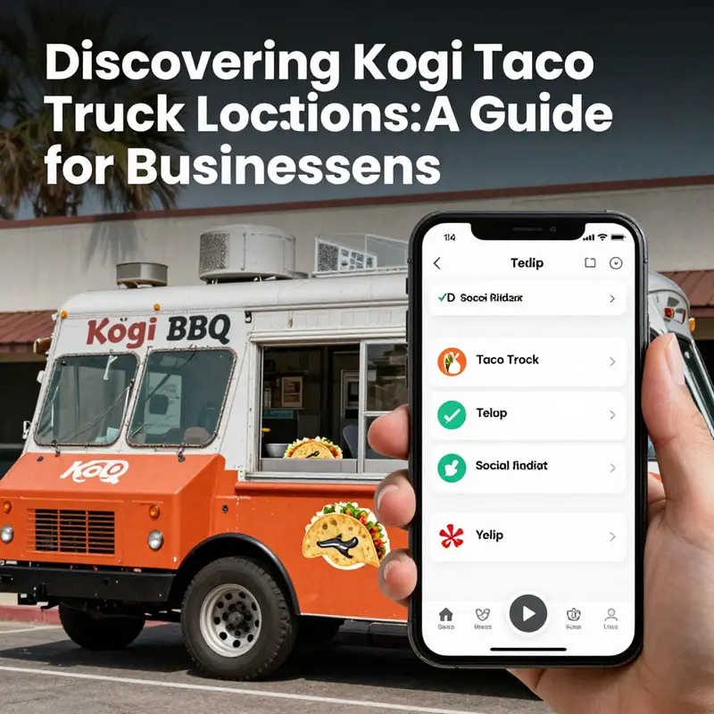 Kogi BBQ Truck stationed at Grand Avenue, an epicenter of urban dining in Los Angeles.