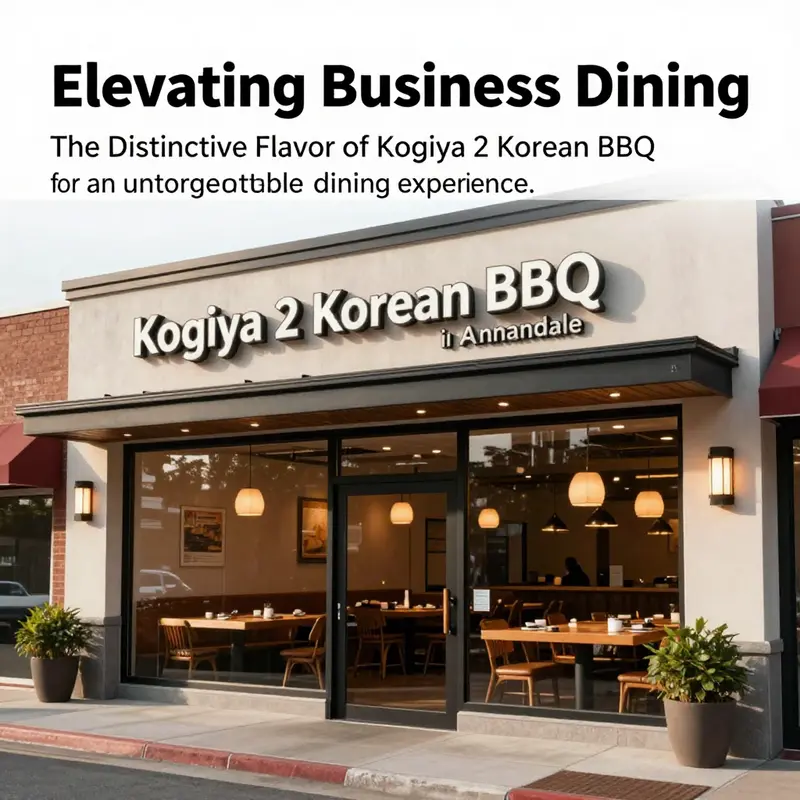 The modern and inviting facade of Kogiya 2 Korean BBQ restaurant in Annandale, VA.