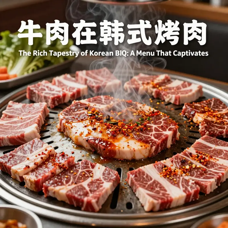 A selection of flavorful marinated beef cuts, showcasing the essence of Korean BBQ.
