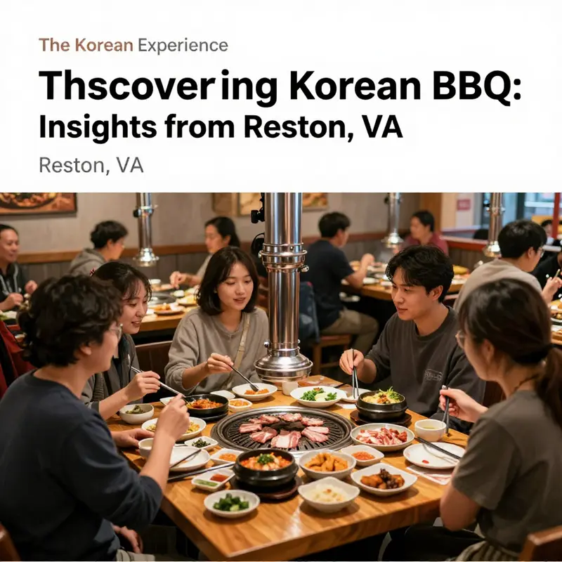 A lively Korean BBQ table at SodayZ, featuring an array of delicious options for diners in Reston.