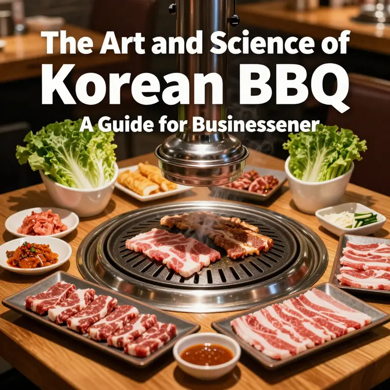 An inviting Korean BBQ setup showcasing fresh ingredients and the core essence of the dining experience.
