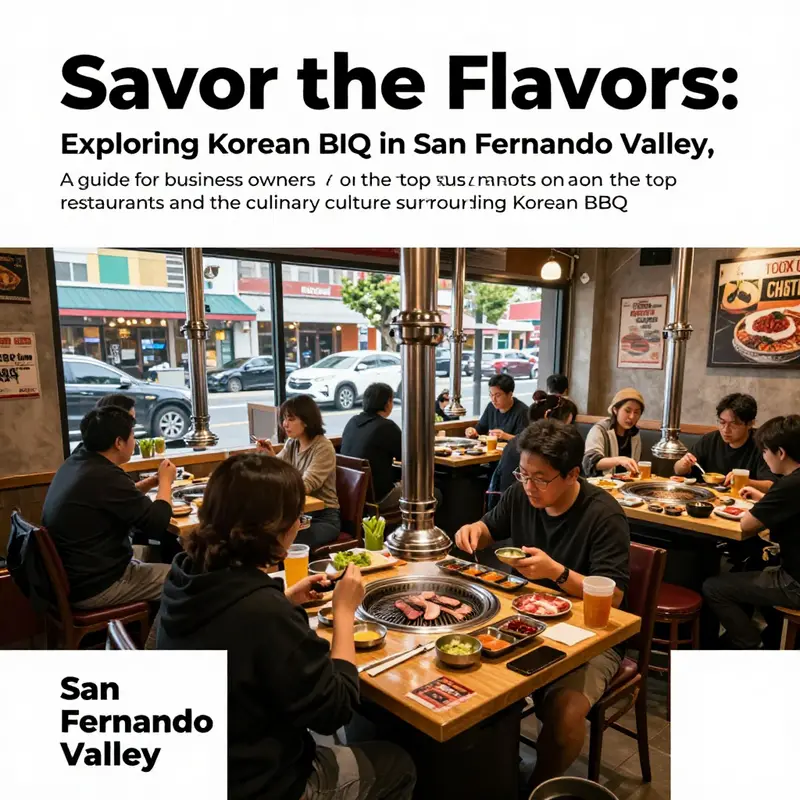A picturesque snapshot of a Korean BBQ dining experience, showcasing the lively interaction between patrons and their meals.