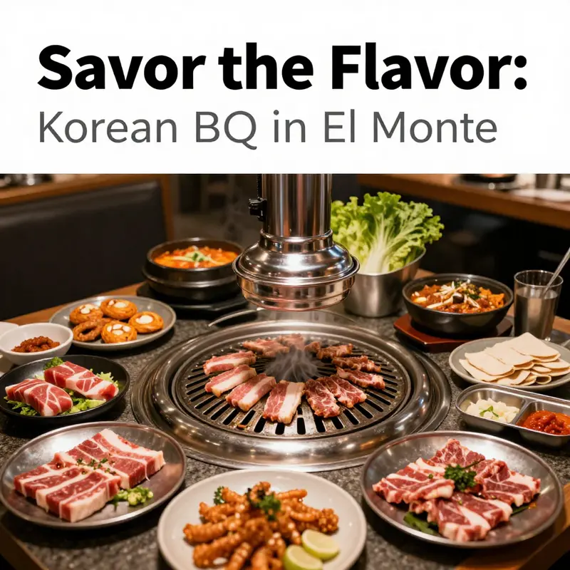 A collage of Korean BBQ dishes served at Wow Cow, highlighting grilled meats, sides, and vibrant ingredients for a communal dining experience.