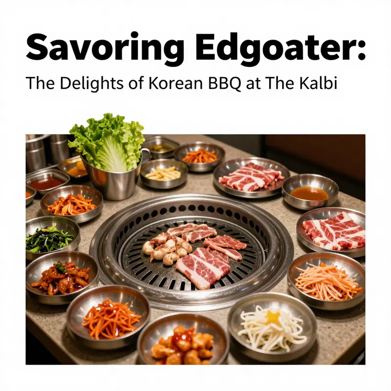 The modern ambiance of The Kalbi sets the stage for a memorable Korean BBQ experience.