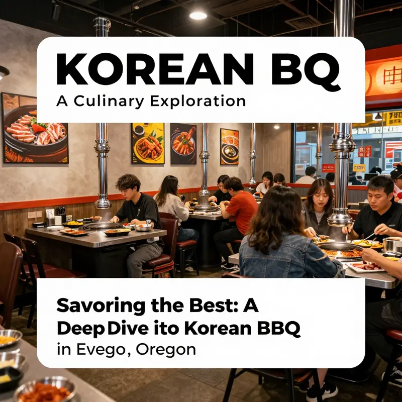Diners enjoying a lively Korean BBQ experience in Eugene.