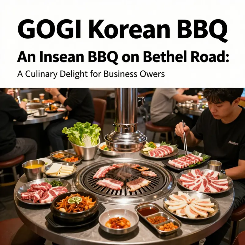 An enticing selection of Korean BBQ at GOGI, showcasing the interactive grilling experience.
