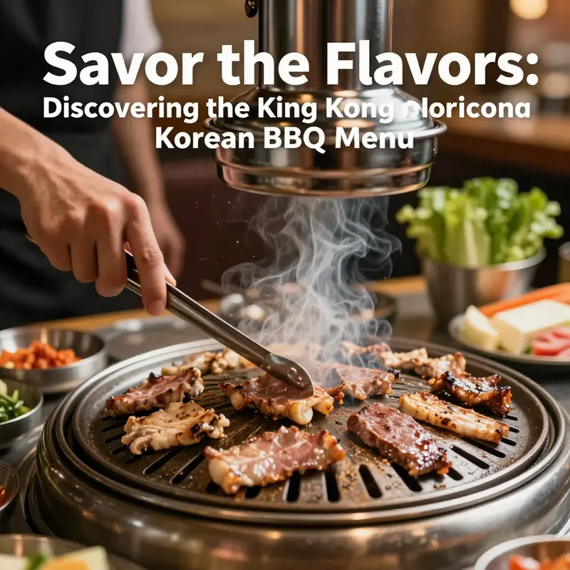 A diverse platter of signature dishes from King Kong Korean BBQ, highlighting the rich flavors and selection available.