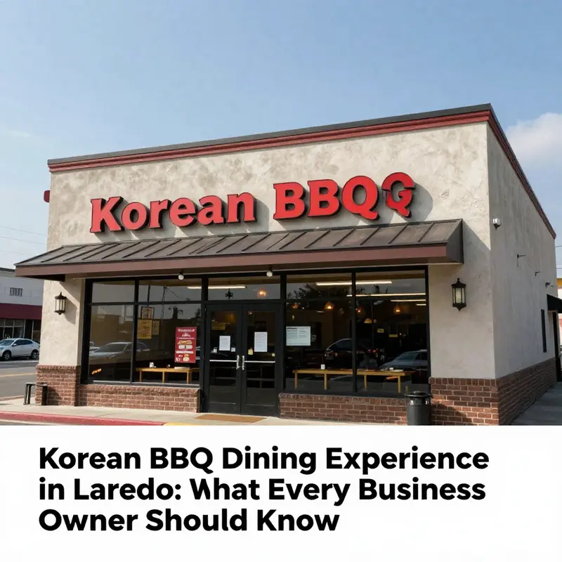 The exterior of the closed Korean BBQ restaurant in Laredo, a key location now unavailable to diners.
