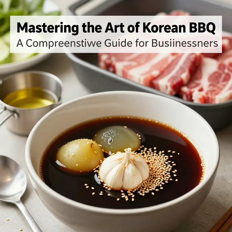 Fresh ingredients and various meat options essential for Korean BBQ.