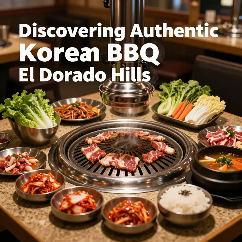 An inviting Korean BBQ spread showcasing popular dishes in El Dorado Hills.