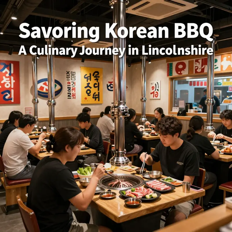 Diverse groups relishing an authentic Korean BBQ experience in Lincolnshire.