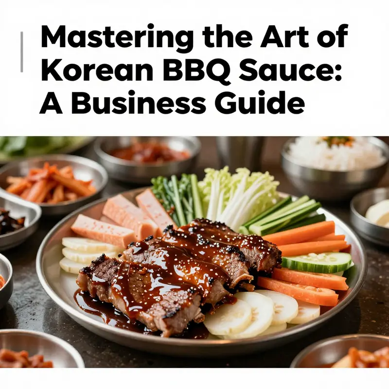 A beautifully presented Korean BBQ dish with grilled meats, vegetables, and rice, emphasizing the impact of flavorful sauce.