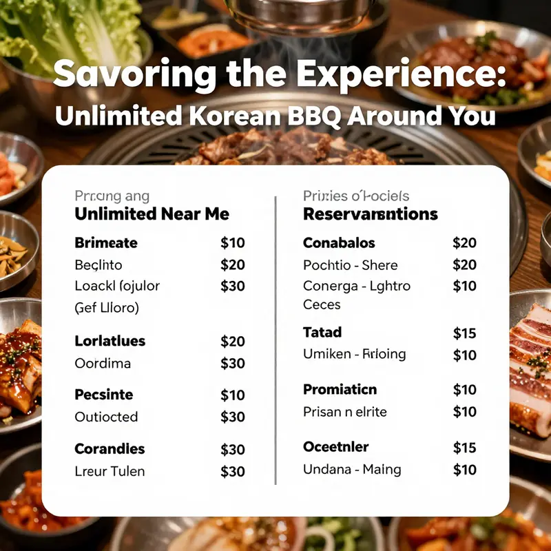 A delightful selection of dishes available at top Korean BBQ restaurants.