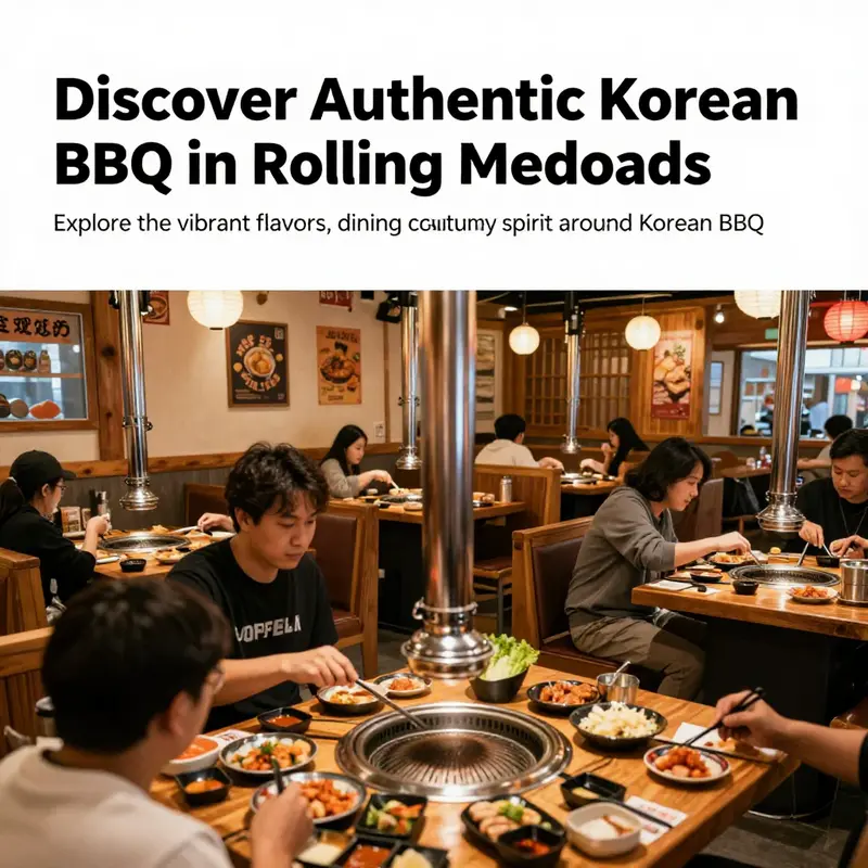 Interior of a Korean BBQ restaurant with diners at tables and attractive decor that enhances the dining experience.