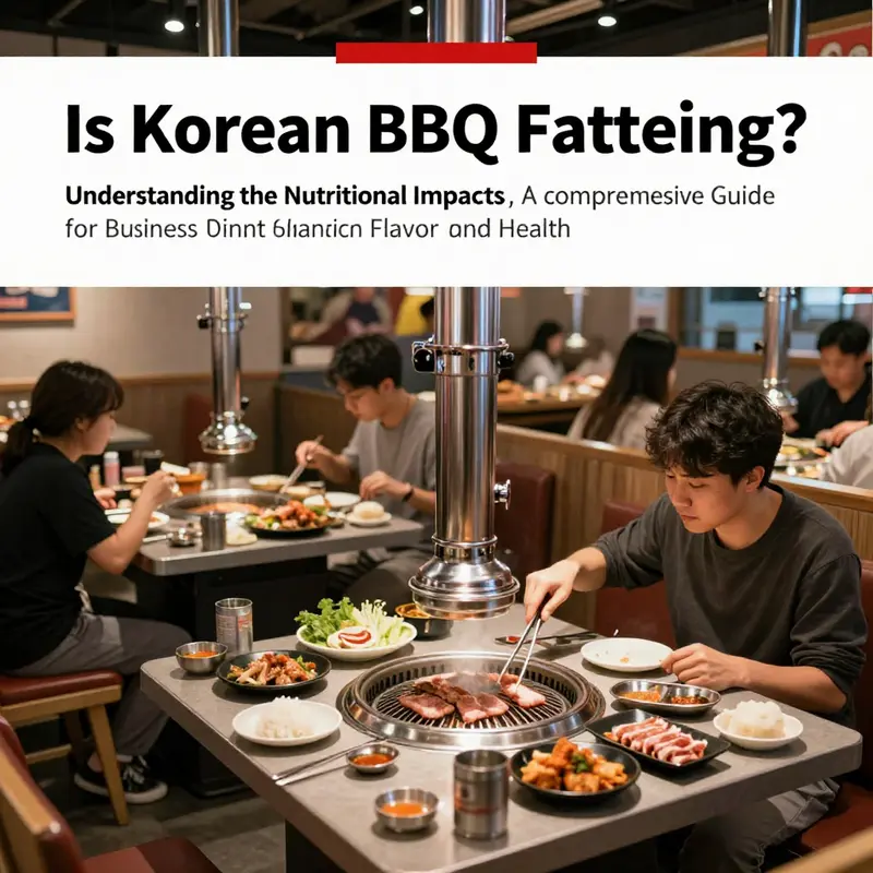 A vibrant Korean BBQ restaurant scene showing happy diners grilling meat at their tables, embodying the essence of communal eating.