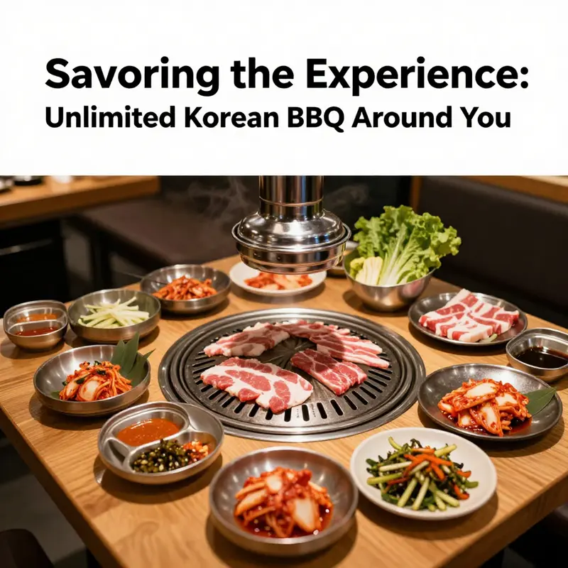 A delightful selection of dishes available at top Korean BBQ restaurants.