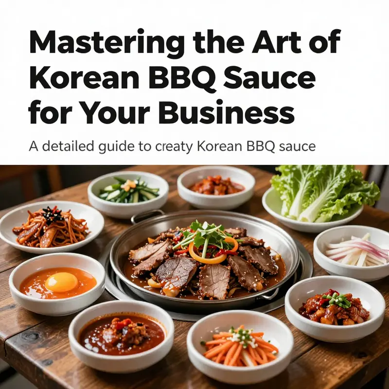 A scenic table display of various Korean BBQ dishes with vibrant colors and textures, focusing on the culinary richness of Korean cuisine.