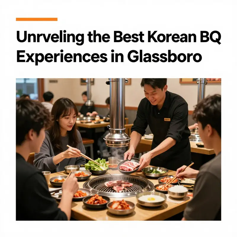 A delightful dining scene showcasing the essence of Korean BBQ at one of Glassboro’s best restaurants.