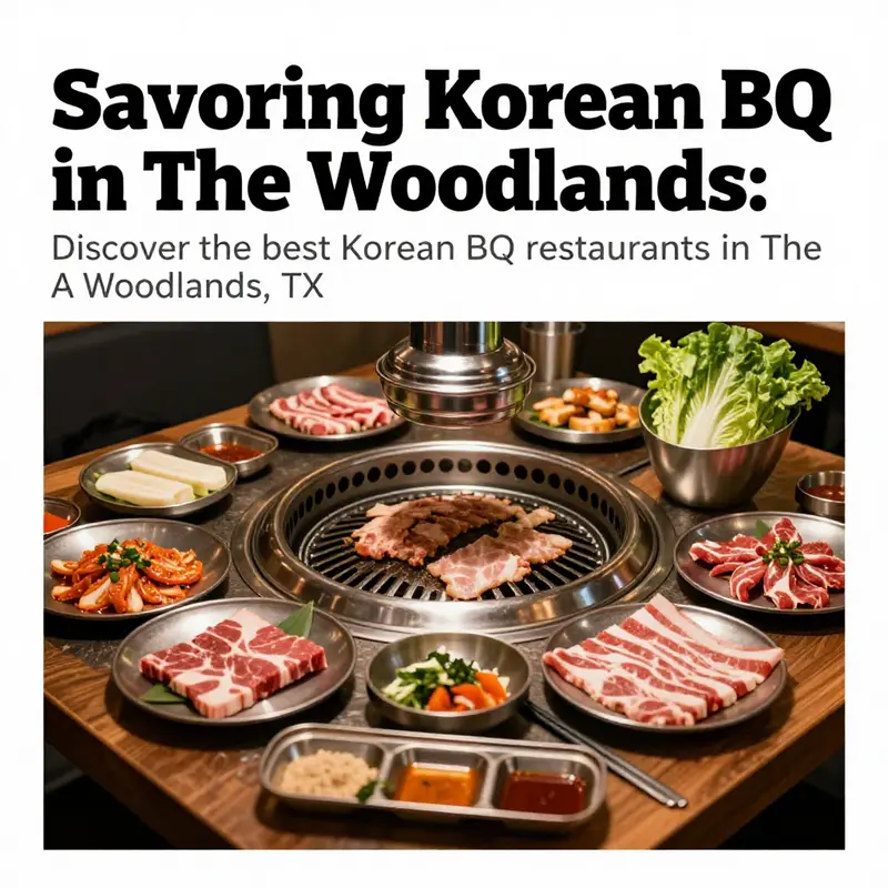 A beautifully arranged Korean BBQ table featuring varied meats, fresh vegetables, and sauces.