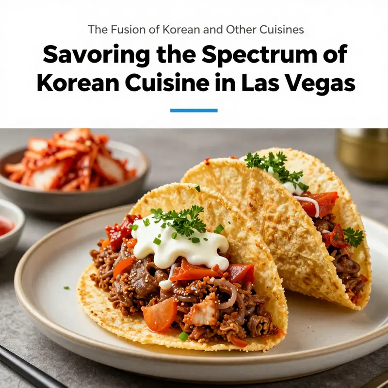 A visual showcase of the exquisite offerings from top Korean restaurants in Las Vegas.